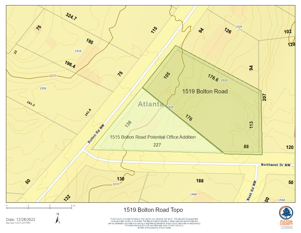 1519 Bolton Rd, Atlanta, GA for sale Plat Map- Image 1 of 1