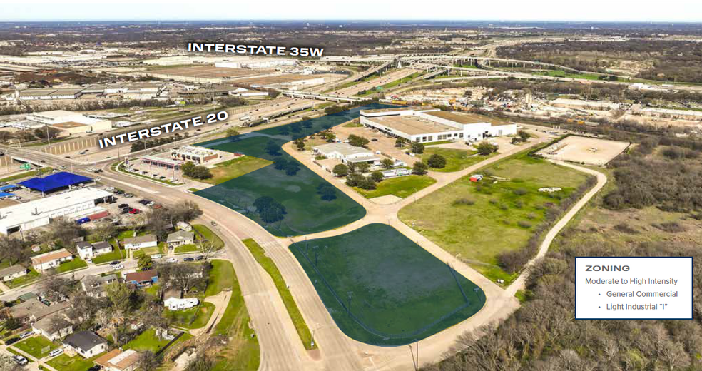 I-20 & Hemphill St, Fort Worth, TX for lease - Aerial - Image 2 of 8