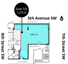 715 5 Av SW, Calgary, AB for lease Floor Plan- Image 1 of 1