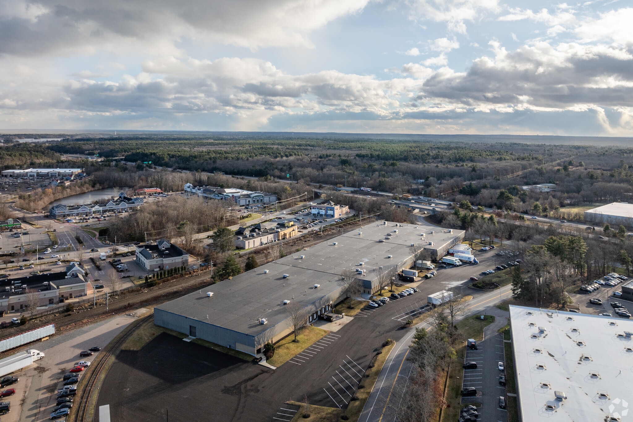 11 Norfolk St, Mansfield, MA for lease Aerial- Image 1 of 6
