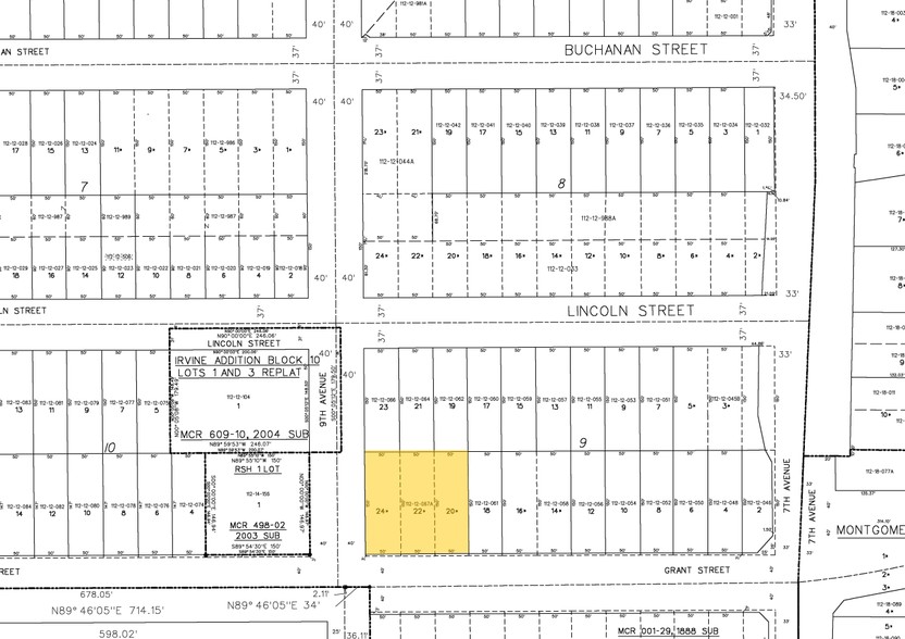 740 W Grant St, Phoenix, AZ for lease - Plat Map - Image 2 of 11