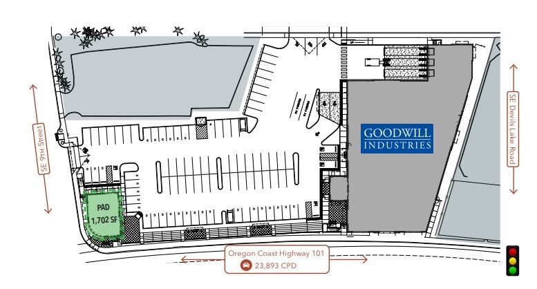 900 SE Highway 101, Lincoln City, OR for lease - Site Plan - Image 2 of 2