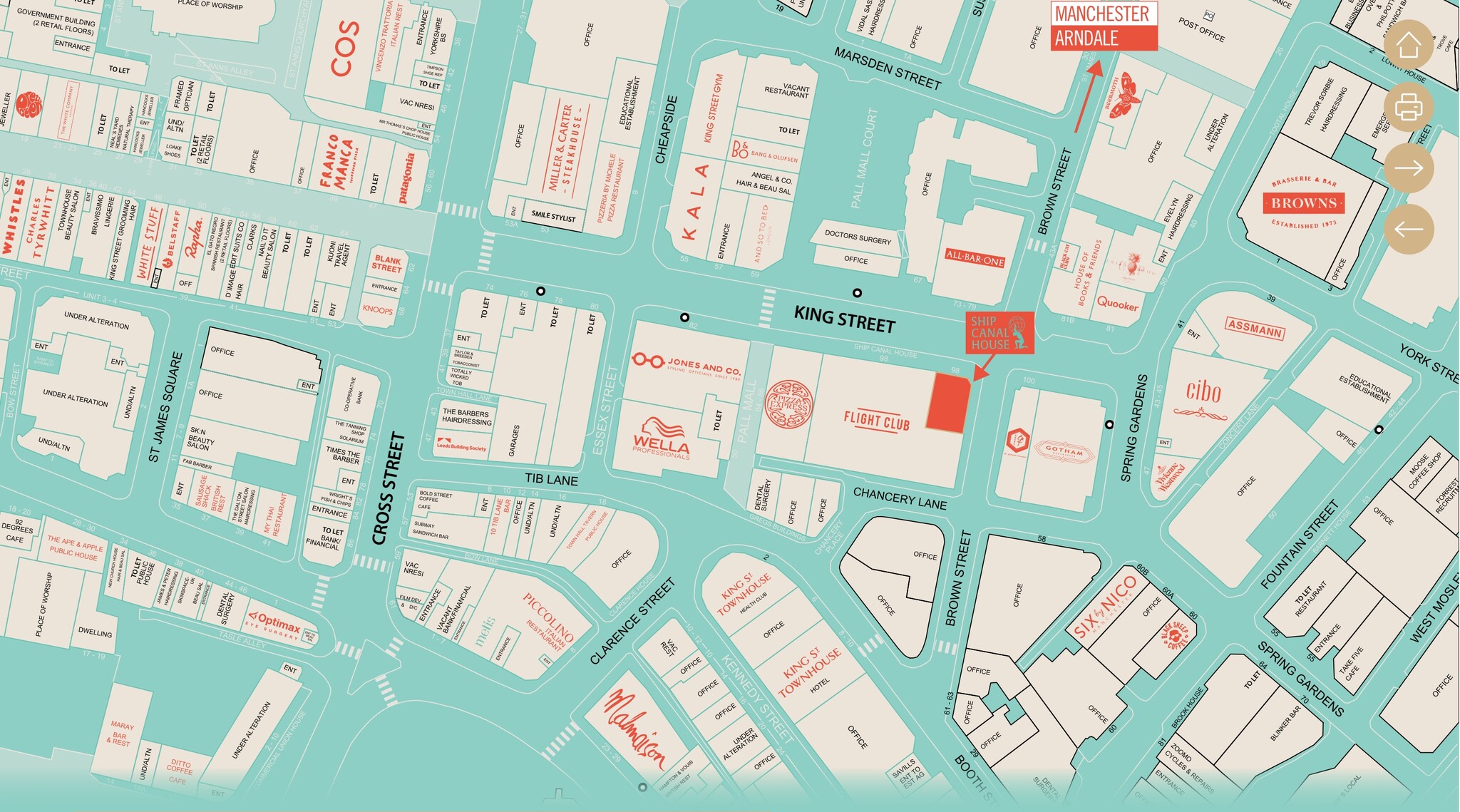 98 King St, Manchester for lease Site Plan- Image 1 of 3