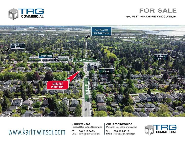 3590 W 39th Ave, Vancouver, BC for sale - Aerial - Image 2 of 10