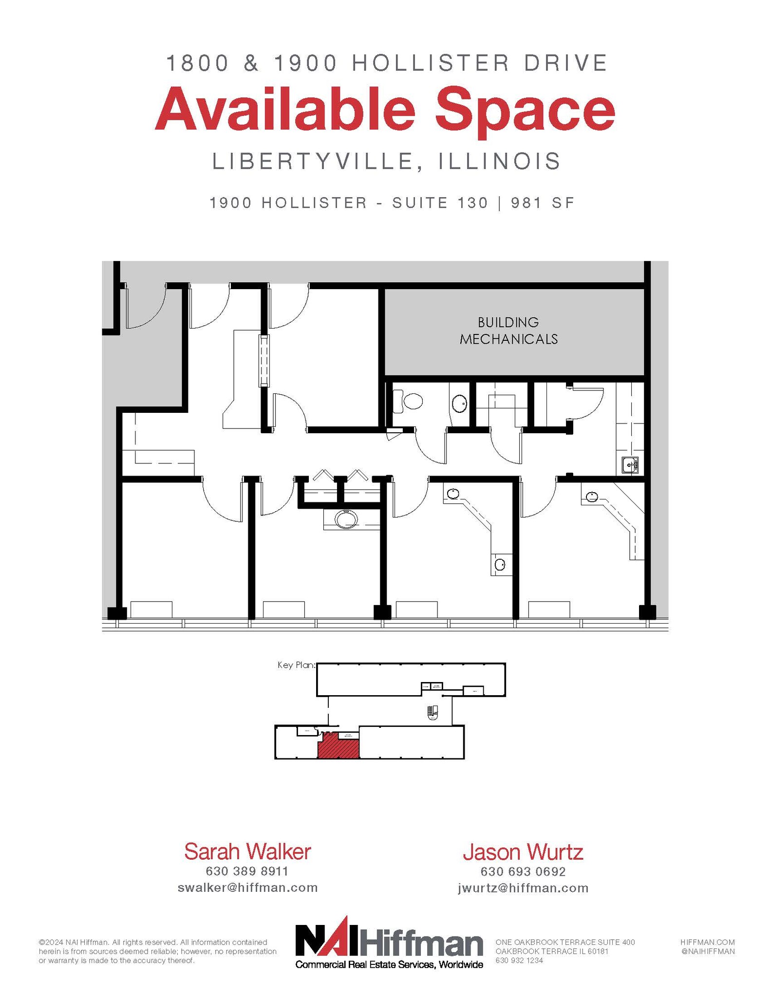 1900 Hollister Dr, Libertyville, IL for lease Floor Plan- Image 1 of 1