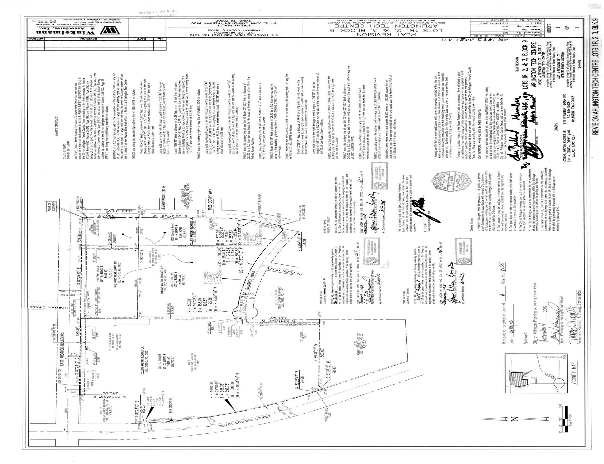 1201 Gambrel Rd, Arlington, TX for sale Plat Map- Image 1 of 2
