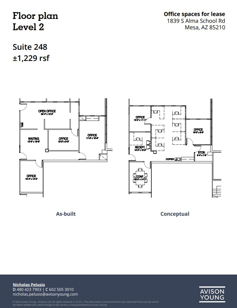 1839 S Alma School Rd, Mesa, AZ for lease Floor Plan- Image 1 of 3