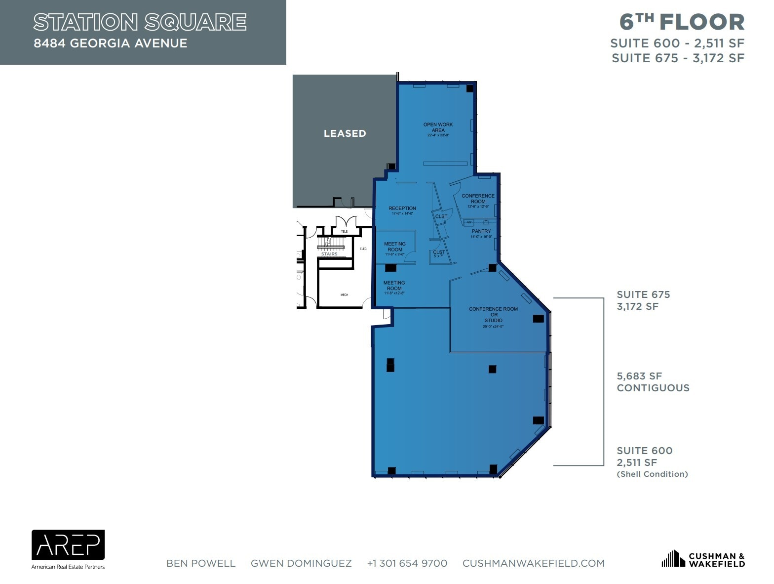 1100 Wayne Ave, Silver Spring, MD for lease Floor Plan- Image 1 of 1