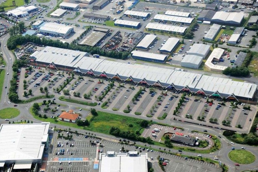 1-11 Springkerse Retail Park, Stirling for lease - Aerial - Image 1 of 8