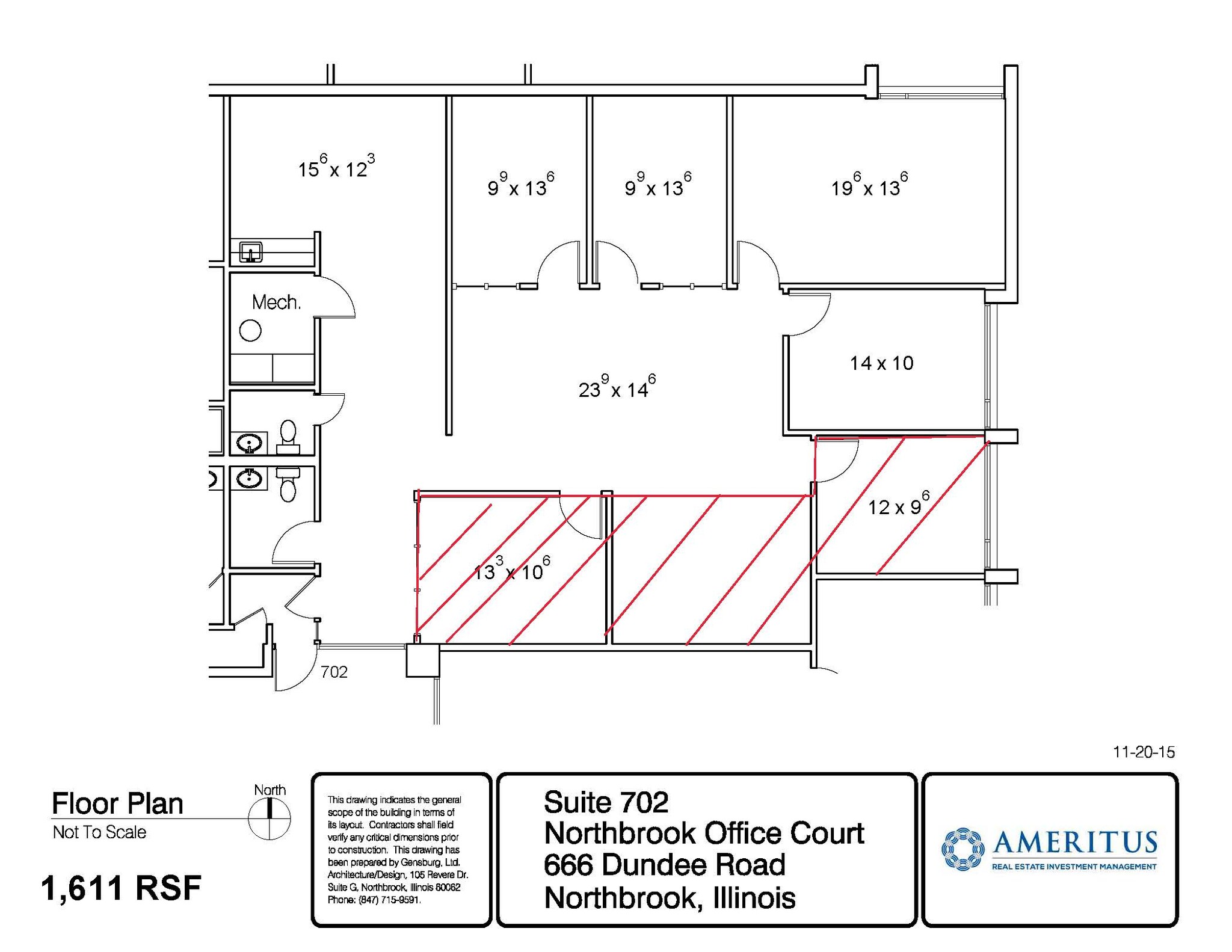 666 Dundee Rd, Northbrook, IL for lease Floor Plan- Image 1 of 1