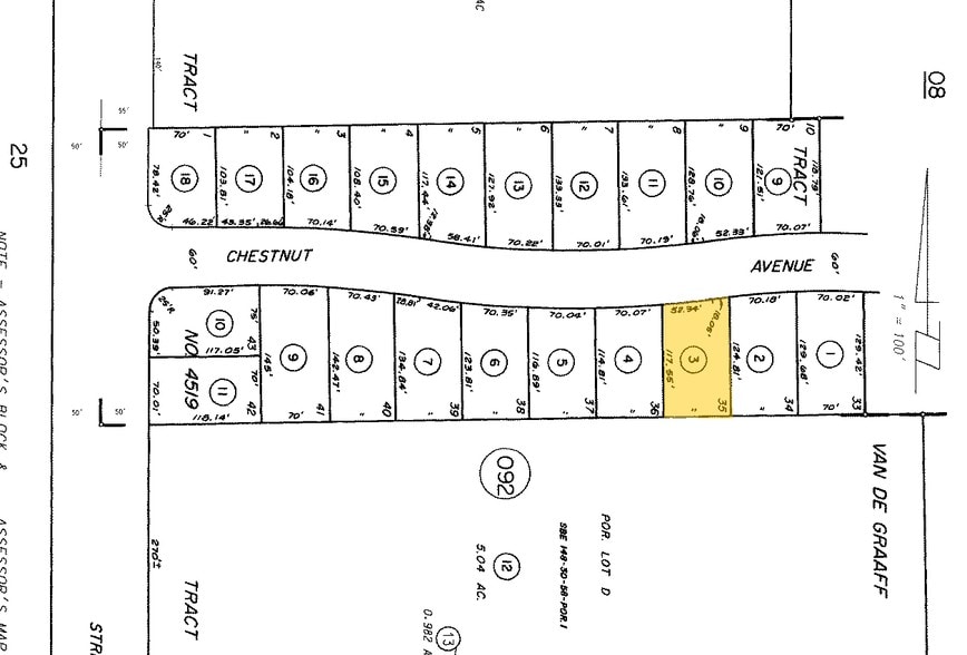 138-140 E Taft Ave, Orange, CA for lease - Plat Map - Image 2 of 4