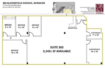 360 Bloomfield Ave, Windsor, CT for lease Floor Plan- Image 1 of 1