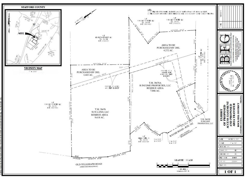 245 Wyche Rd, Stafford, VA for sale - Plat Map - Image 2 of 2