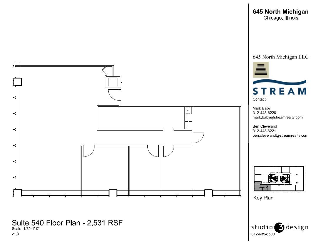 645 N Michigan Ave, Chicago, IL for lease Floor Plan- Image 1 of 1