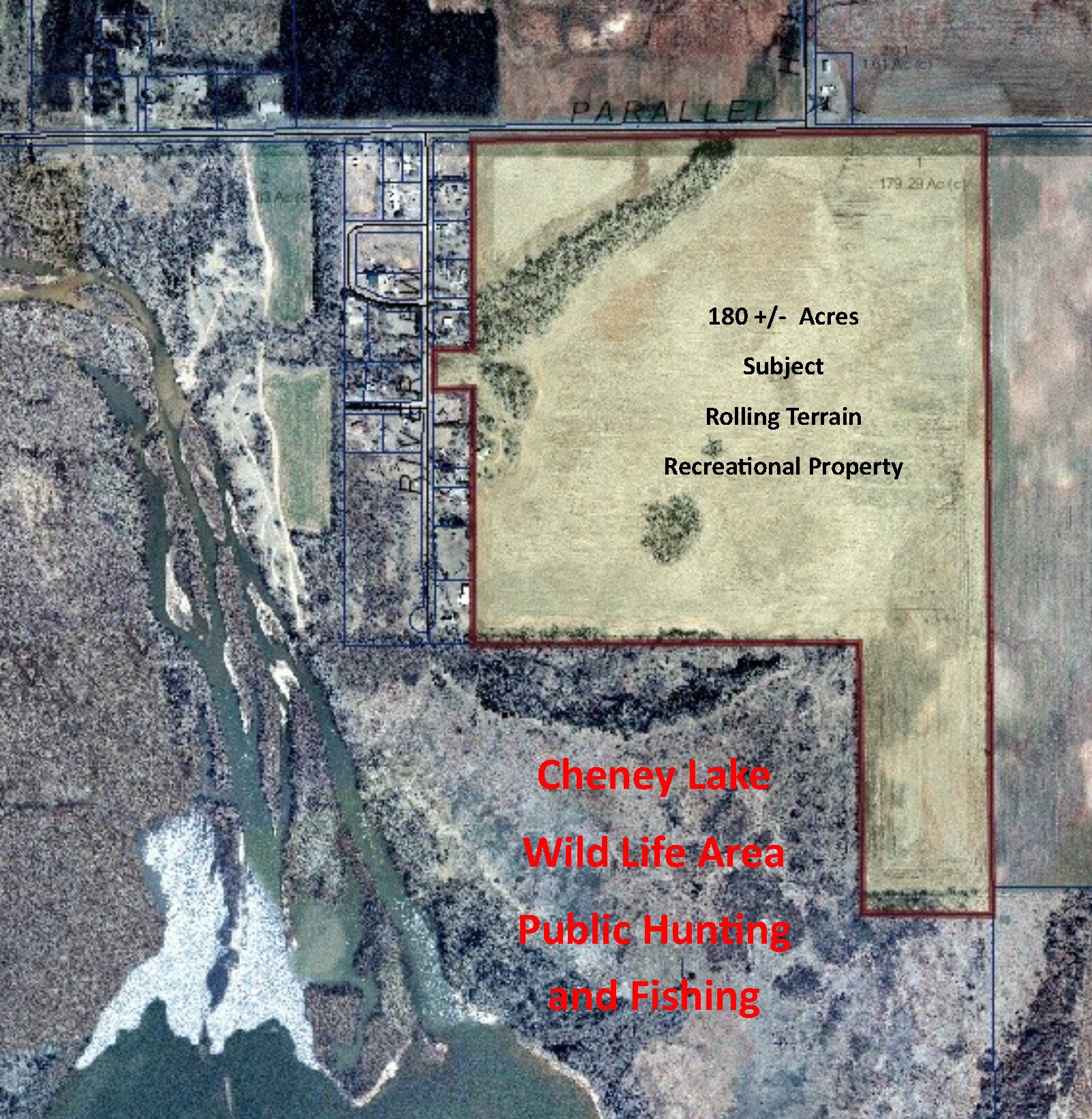 2601 E Parallel Rd, Pretty Prairie, KS for sale Aerial- Image 1 of 1