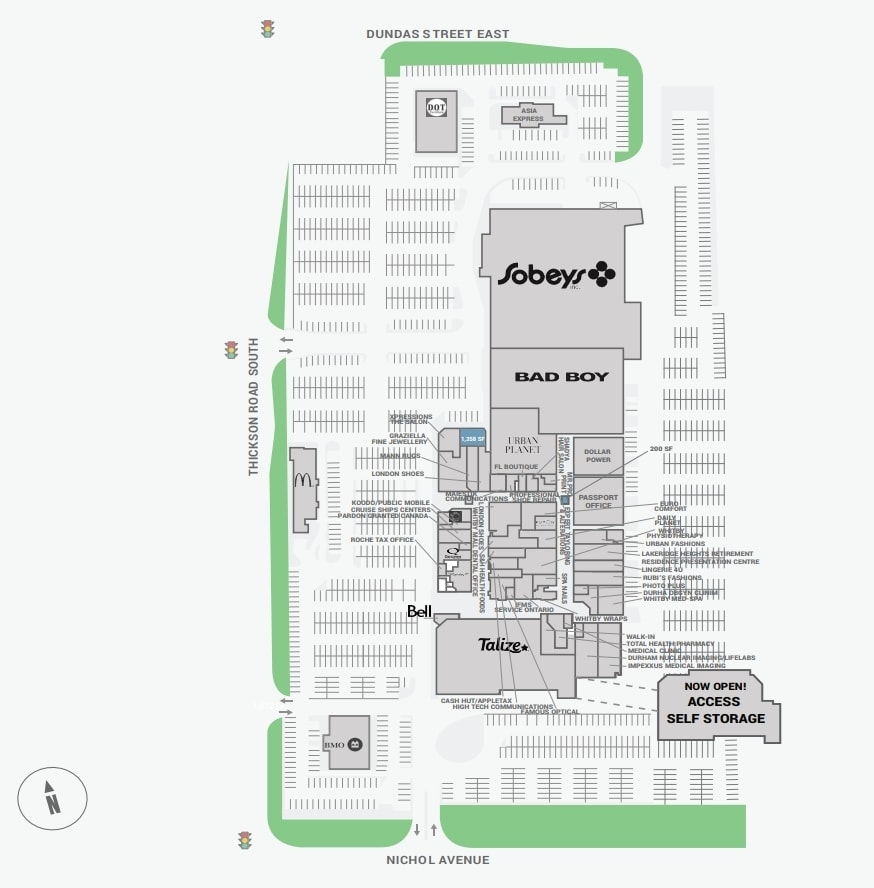 1615 Dundas St E, Whitby, ON for lease Site Plan- Image 1 of 2