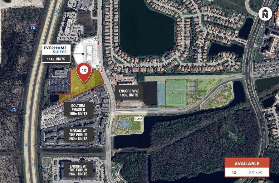 9180 Forum Corporate Pky, Fort Myers, FL for lease - Aerial - Image 2 of 5
