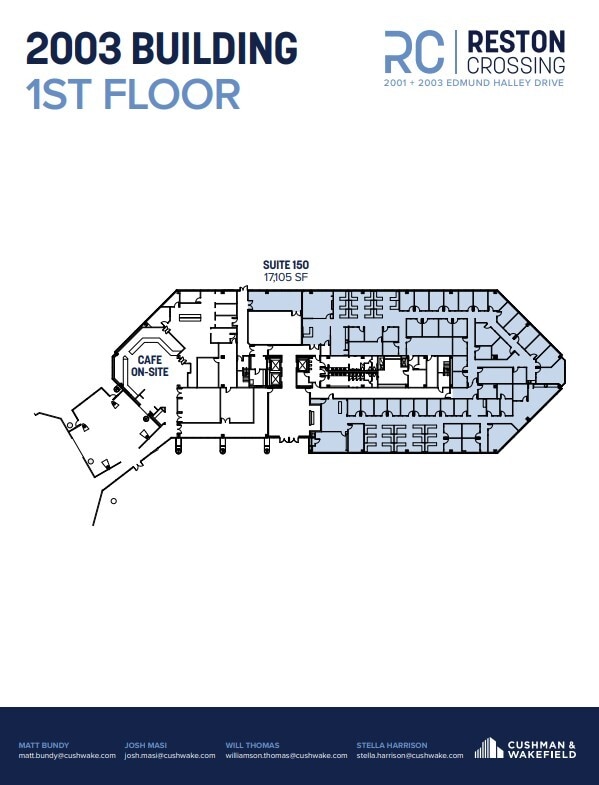 2001 Edmund Halley Dr, Reston, VA for lease Floor Plan- Image 1 of 1