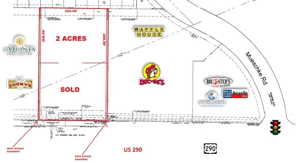 US 290 & Mueschke Rd, Cypress, TX 77433 Land for Sale