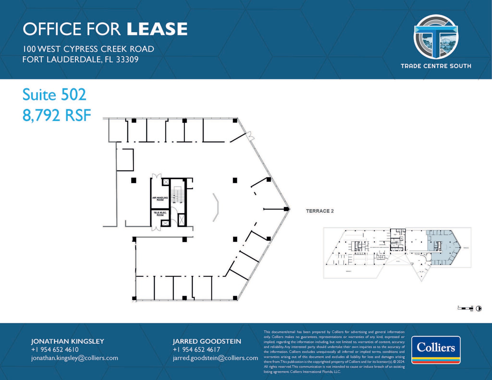 100 W Cypress Creek Rd, Fort Lauderdale, FL for lease Floor Plan- Image 1 of 1