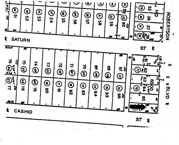 1499 S Robertson Blvd, Los Angeles, CA for lease - Plat Map - Image 2 of 4