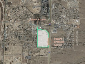 SWQ of Interstate 10 & Vinton Road, Anthony, TX - aerial  map view