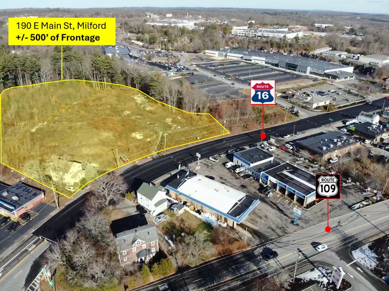 190 E Main St, Milford, MA for lease - Aerial - Image 3 of 7