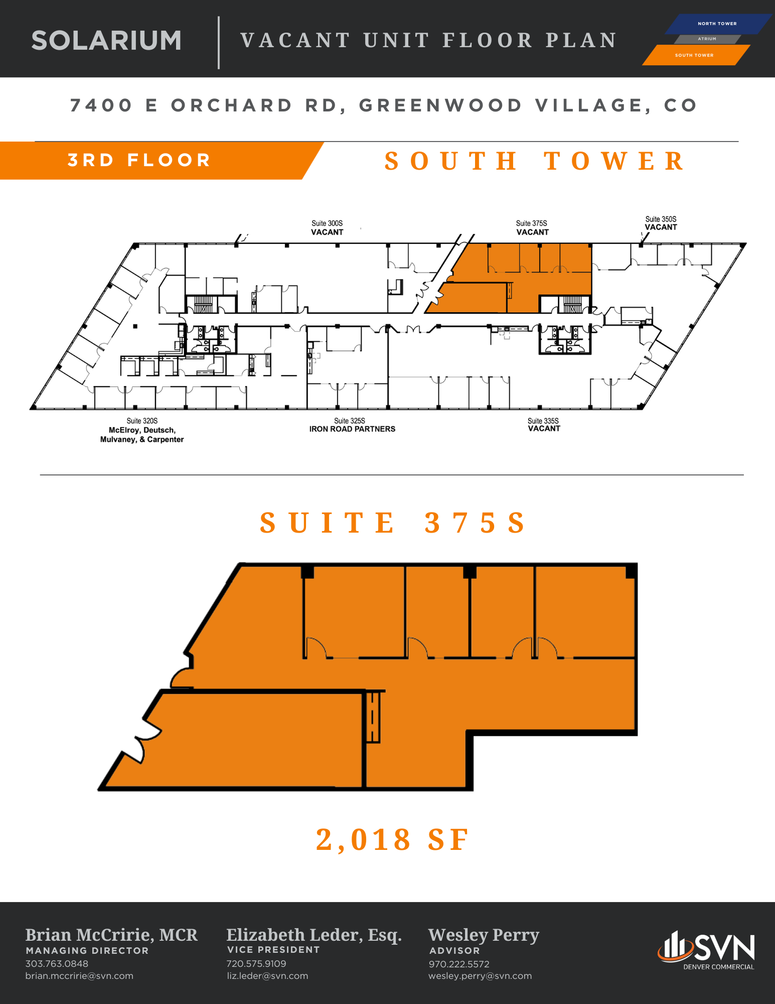 7400 E Orchard Rd, Greenwood Village, CO for lease Floor Plan- Image 1 of 1