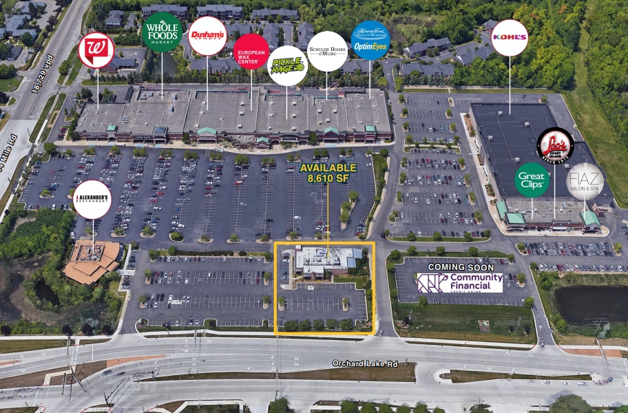 7410 Orchard Lake Rd, West Bloomfield, MI for sale Aerial- Image 1 of 1