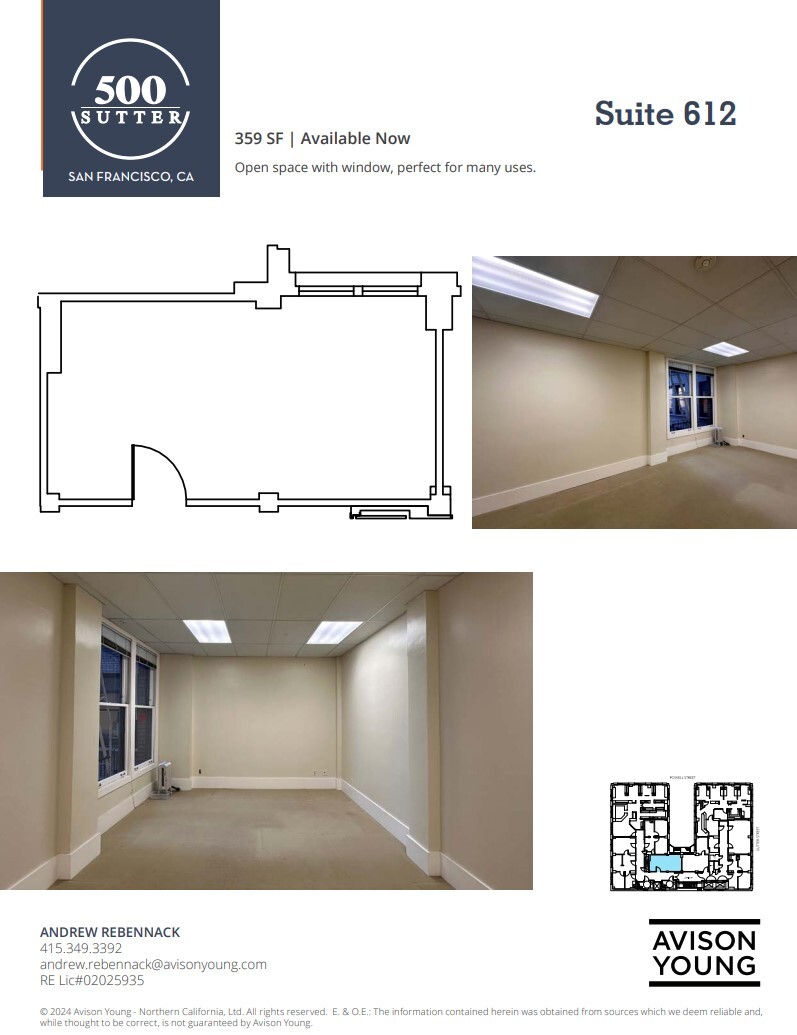 500 Sutter St, San Francisco, CA for lease Floor Plan- Image 1 of 1