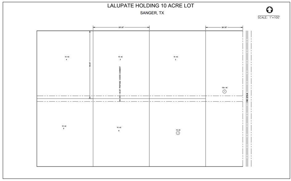 FM 2164, Sanger, TX for sale - Plat Map - Image 2 of 8