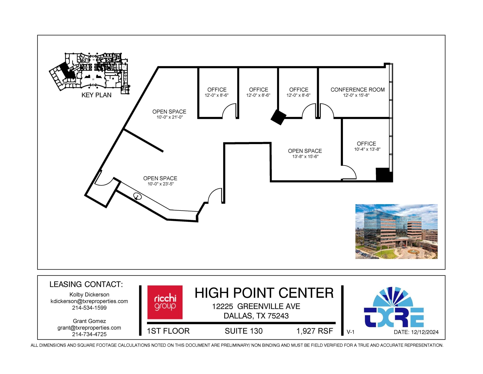 12225 Greenville Ave, Dallas, TX for lease Floor Plan- Image 1 of 1