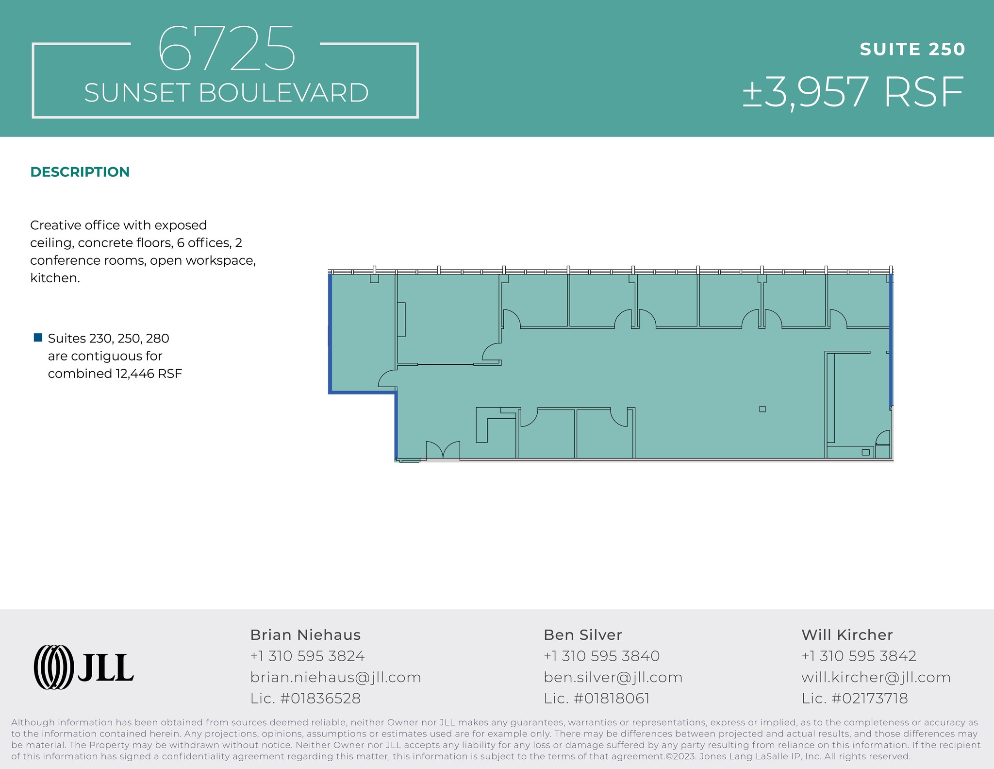 6725 W Sunset Blvd, Los Angeles, CA for lease Site Plan- Image 1 of 1