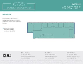 6725 W Sunset Blvd, Los Angeles, CA for lease Site Plan- Image 1 of 1