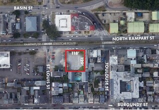 524 N Rampart St, New Orleans, LA - aerial  map view - Image1