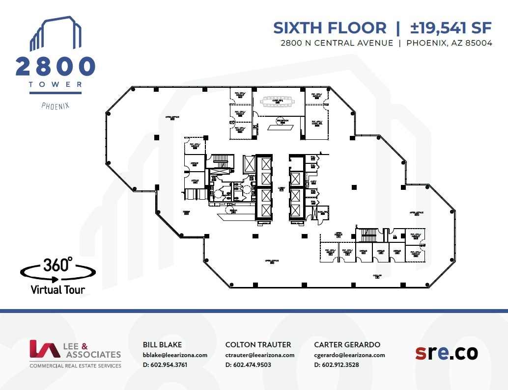 2800 N Central Ave, Phoenix, AZ for lease Floor Plan- Image 1 of 1