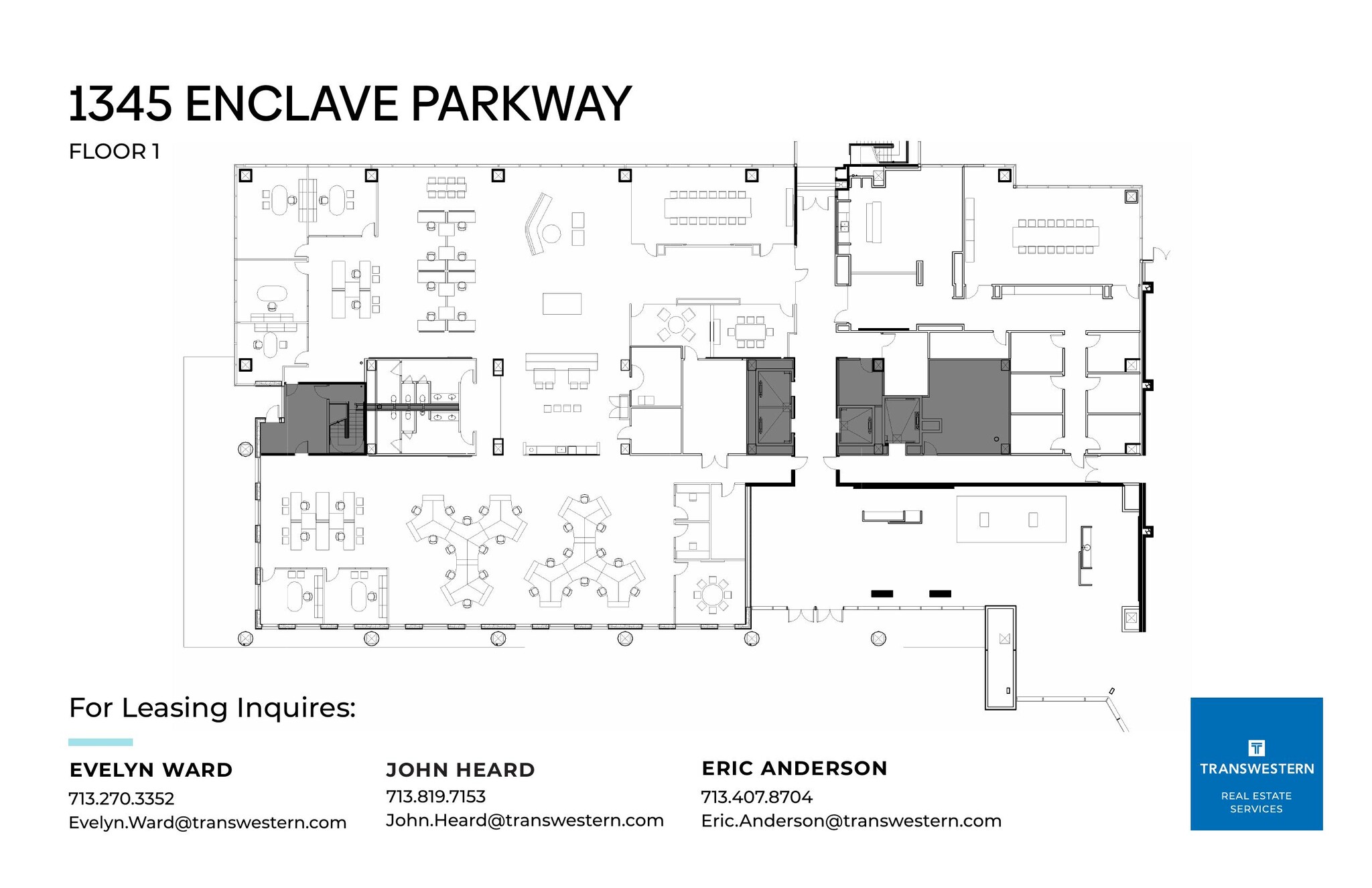 1345 Enclave Pky, Houston, TX for lease Floor Plan- Image 1 of 1