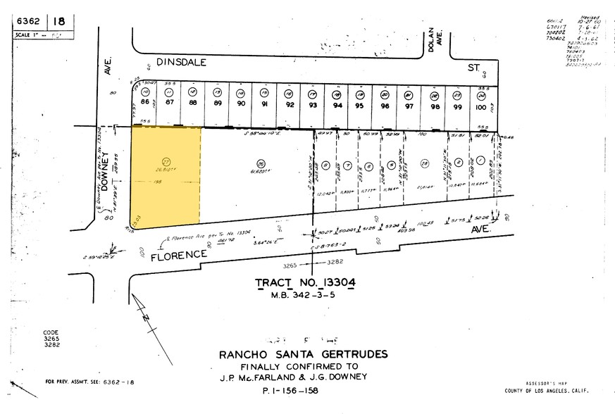 8301 Florence Ave, Downey, CA for lease - Plat Map - Image 2 of 18