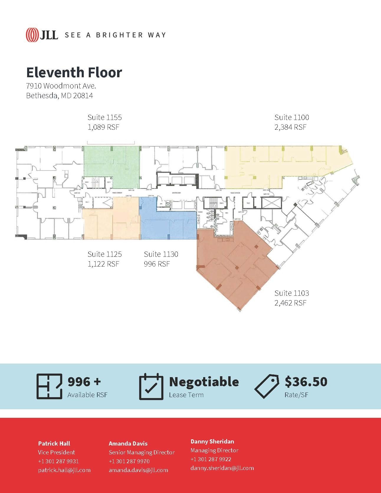 7910 Woodmont Ave, Bethesda, MD for lease Floor Plan- Image 1 of 1