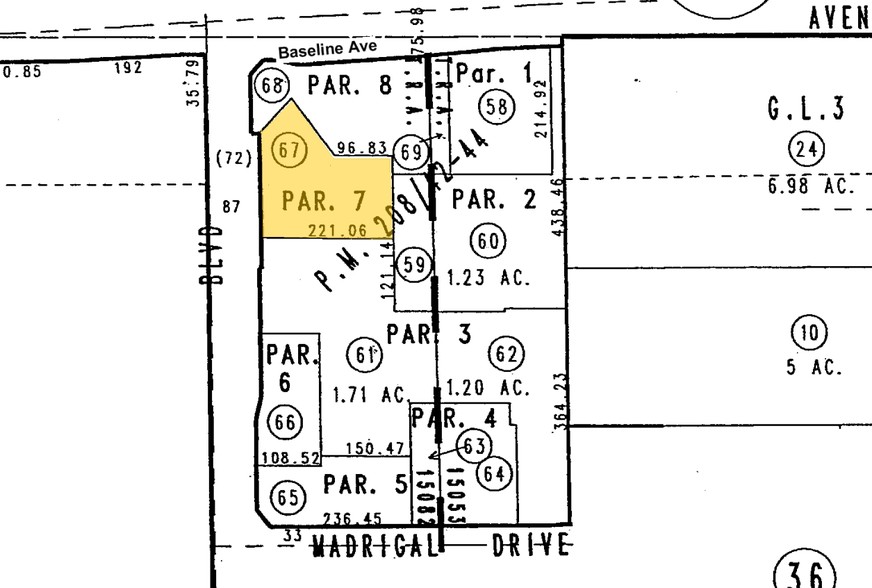 7305-7387 Day Creek Blvd, Rancho Cucamonga, CA for lease - Plat Map - Image 2 of 7