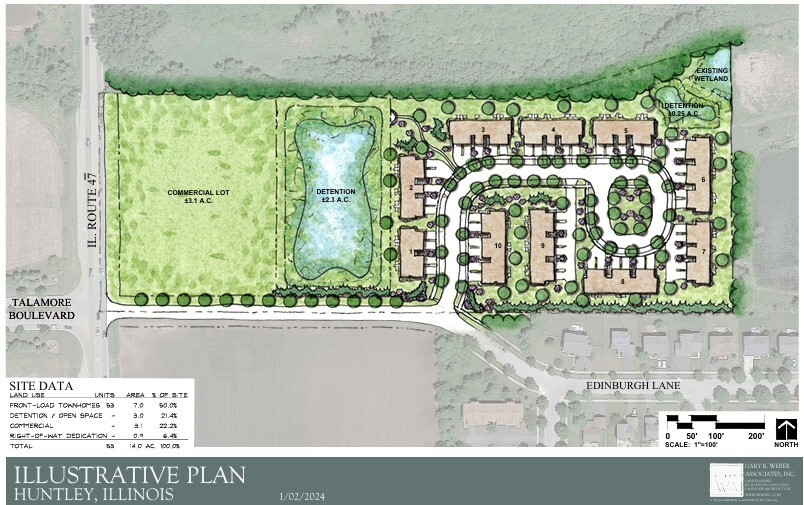 Il 47-& Tallamore Dr, Huntley, IL for sale - Site Plan - Image 3 of 3