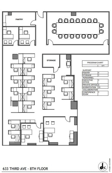 633 Third Ave, New York, NY for lease - Floor Plan - Image 3 of 3