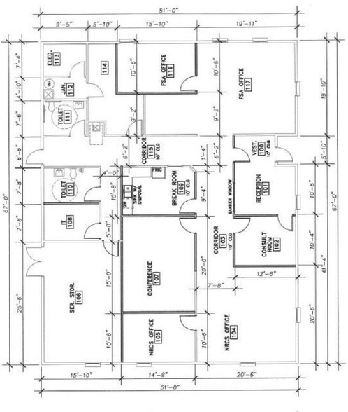 1535 E Sumner Ave, Fort Sumner, NM for sale - Floor Plan - Image 2 of 6