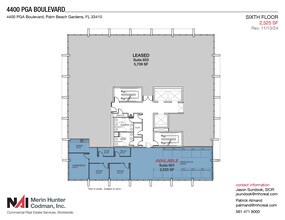 4400 Pga Blvd, Palm Beach Gardens, FL for lease Floor Plan- Image 1 of 9