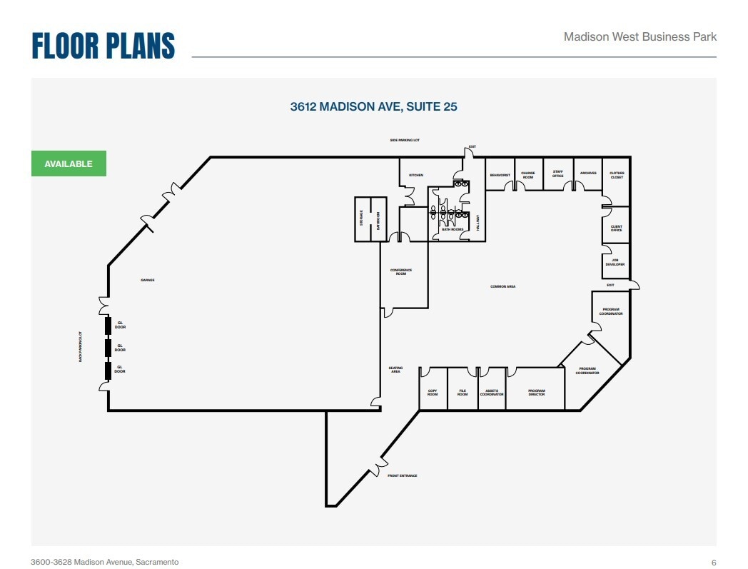 3600 Madison Ave, North Highlands, CA for lease Floor Plan- Image 1 of 1
