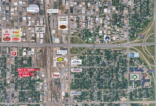 927 St Francis Ave, Wichita, KS - AERIAL  map view
