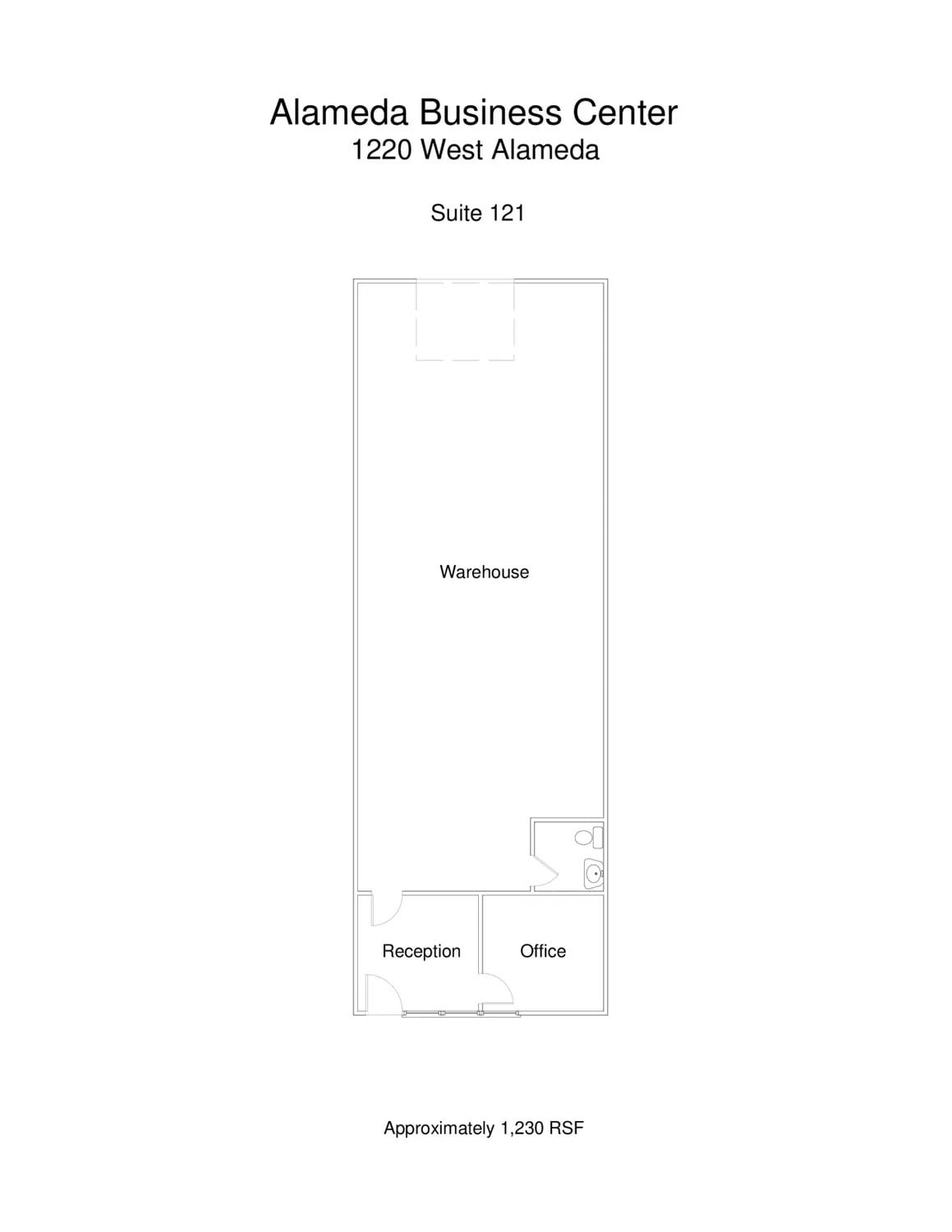 1220 W Alameda Dr, Tempe, AZ for lease Floor Plan- Image 1 of 1