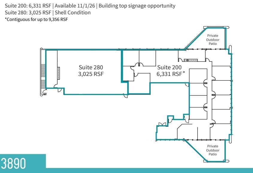 3870 Murphy Canyon Rd, San Diego, CA for lease Floor Plan- Image 1 of 1