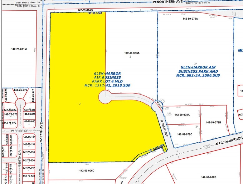 7860 N 106th Ave, Glendale, AZ for lease - Plat Map - Image 2 of 7