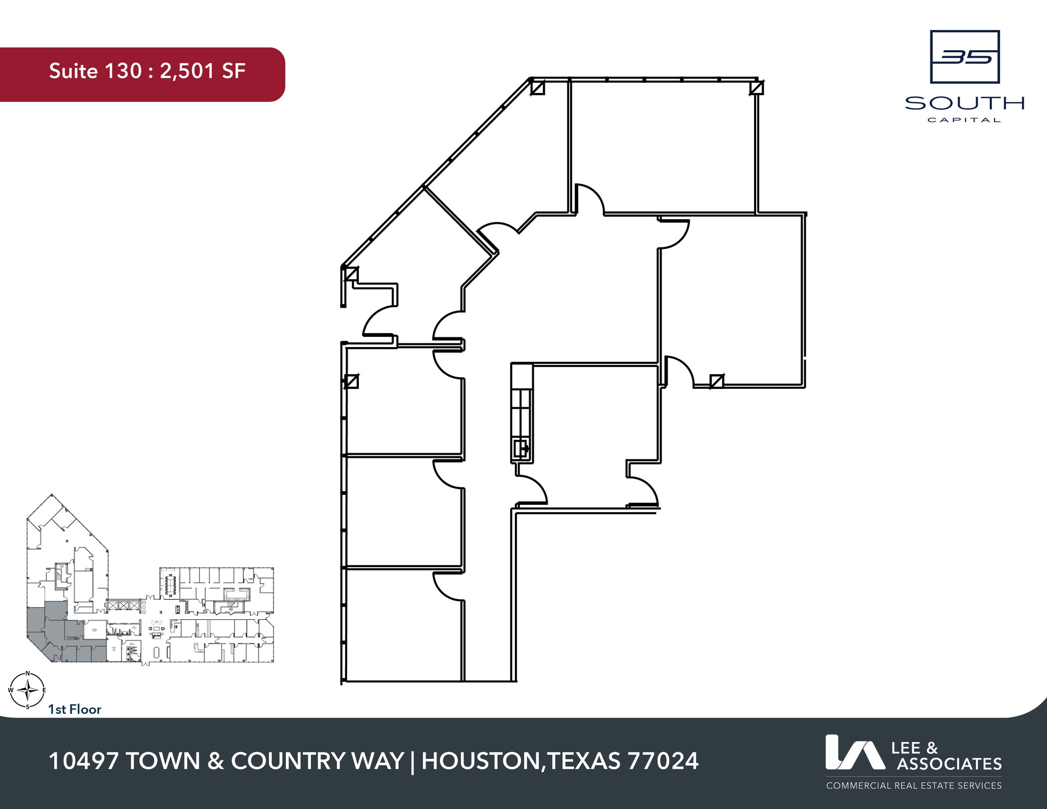10497 Town & Country Way, Houston, TX for lease Floor Plan- Image 1 of 2